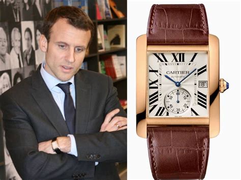 montre cartier macron|cartier 1904 tank mc.